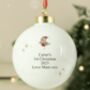 Personalised Initial Little Robin Bauble, thumbnail 3 of 6