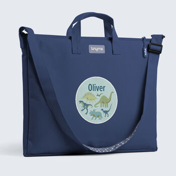 Personalised Dinosaurs Design Kids Book Bag, 4 of 9