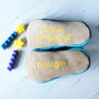 Personalised Leather Bear Baby Shoes, thumbnail 5 of 6