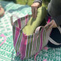 Respiin Recycled Woven Tote Bag, thumbnail 7 of 12