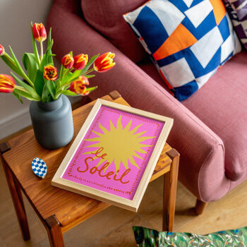 Le Soleil Illustrated Sun Print, 4 of 12