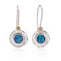 Handmade Blue Fire Opal Drop Earrings, thumbnail 5 of 7