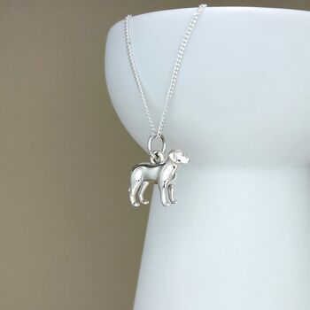 Personalised Labrador Sterling Silver Necklace, 4 of 5