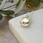 Orchid Petal Silver Pendant, thumbnail 2 of 6