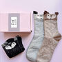 Fox In A Box Three Pairs Of Socks Gift Set, thumbnail 1 of 7