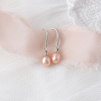 Handmade Sterling Silver Fresh Water Pearl Earrings, 5 of 5