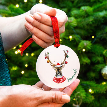 Personalised Christmas Reindeer Reusable Gift Tag, 8 of 10