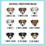 Jack Russell Terrier Portrait Keychain, thumbnail 5 of 6