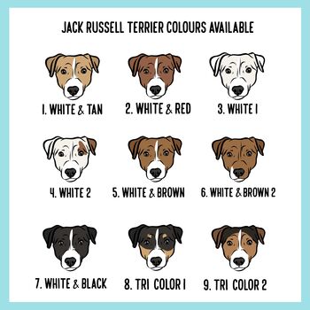 Jack Russell Terrier Portrait Keychain, 5 of 6