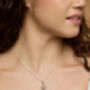 Silver Pendant With Peridot, Citrine And Pearl, thumbnail 2 of 5