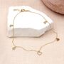 9ct Gold Mini Heart Charm Bracelet, thumbnail 1 of 2