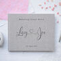 Personalised Modern Heart Design Wedding Guest Book, thumbnail 1 of 11