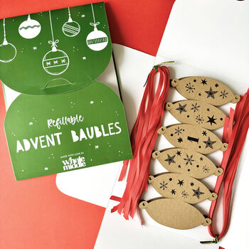 Reusable Fillable Advent Baubles, 2 of 6