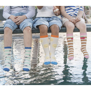 Vintage Rainbow And Sun Two Pack Socks Six To Eight Years, 2 of 3