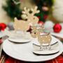 Personalised Christmas Table Place Setting Rudolf, thumbnail 2 of 3