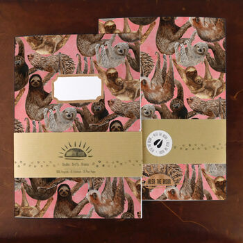 Sleuth Of Sloths Print A5 Notebook, 4 of 8