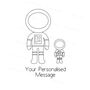 Personalised Spaceman Father And Child Card, thumbnail 2 of 8