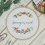Personalised Floral Embroidery Kit, thumbnail 1 of 4