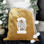 Personalised Gonk Luxury Gold Christmas Sack, thumbnail 1 of 4
