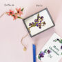 February Iris Flower Enamel Bookmark, thumbnail 2 of 7