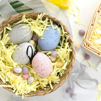 Speckled Ceramic Pastel Easter Eggs, 4 of 7