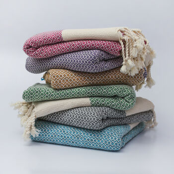 Personalised Cotton Throw, Gift For Her, 3 of 12