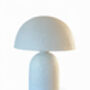 Elara Lamp Papier Mâché And Iron In Natural Grey Or White, thumbnail 4 of 10
