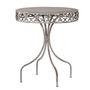 Decorative Grey Wash Round Metal Bistro Table, thumbnail 1 of 1