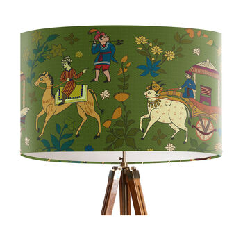 Procession On Green Lampshade, 3 of 7