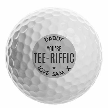 Personalised Tee Riffic Golf Ball, 2 of 3