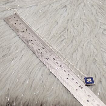 Lapis Lazuli And Opal 925 Silver Necklace Pendant, 7 of 9