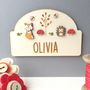 Personalised Woodland Name Door Plaque, thumbnail 1 of 4
