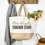 Personalised Teacher Tote Bag, thumbnail 2 of 2