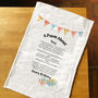 Personalised Poem Tea Towel 80th Birthday Gift, thumbnail 3 of 11