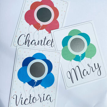 Personalised Wedding Balloon Scratchcard, 3 of 6