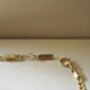 Figaro 3mm Chain Bracelet 18 K Gold Plated Adjustable Gift, thumbnail 3 of 5