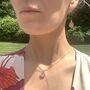 Rose Quartz Gemstone Pendant Necklace, thumbnail 2 of 4