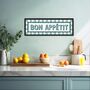 Stripe Border Bon Appetit Framed Print, thumbnail 1 of 8