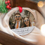 Personalised First Christmas Married Photo Ornament, thumbnail 5 of 8