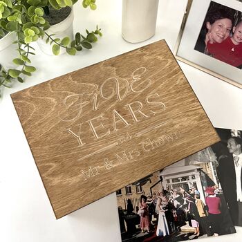 Five Year Anniversary Keepsake Box, 7 of 12