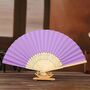 Personalised Silk Hand Fan Various Colours, thumbnail 11 of 12
