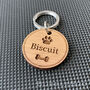 Personalised Wooden Round Pet ID Tag, thumbnail 6 of 8