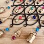 Black Recycled Ironwork Wind Chime Glass Beads, thumbnail 6 of 6