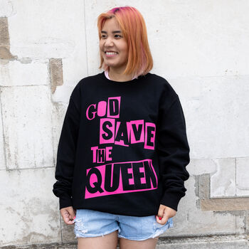 God Save The Queen Platinum Jubilee Souvenir Sweatshirt, 2 of 3