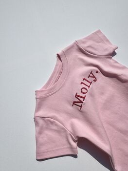 Personalised Premium Crewneck T Shirt Cotton Boys Girls, 8 of 10
