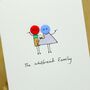 Personalised 'Button Family' Handmade Card, thumbnail 4 of 12