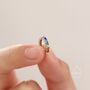 Sterling Silver Rainbow Cz Huggie Hoops, thumbnail 2 of 11