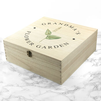 Personalised Flower Gardener's Accessories Box, 6 of 7