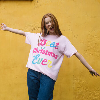 Best Christmas Ever Women's Christmas T Shirt, 2 of 4