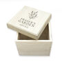 Personalised Gardener's Floral Bouquet Wooden Seed Box, thumbnail 2 of 3